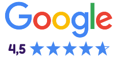 Google Bewertungen Siegel: 4,5 Sterne