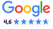 Google Bewertungen Siegel: 4,6 Sterne