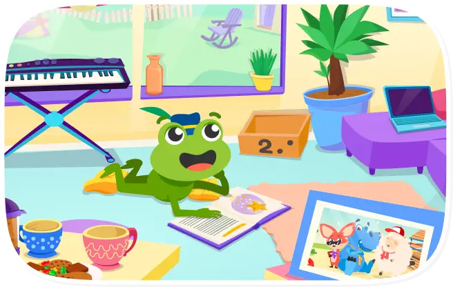 Des enfants dans des situations quotidiennes tout en apprenant